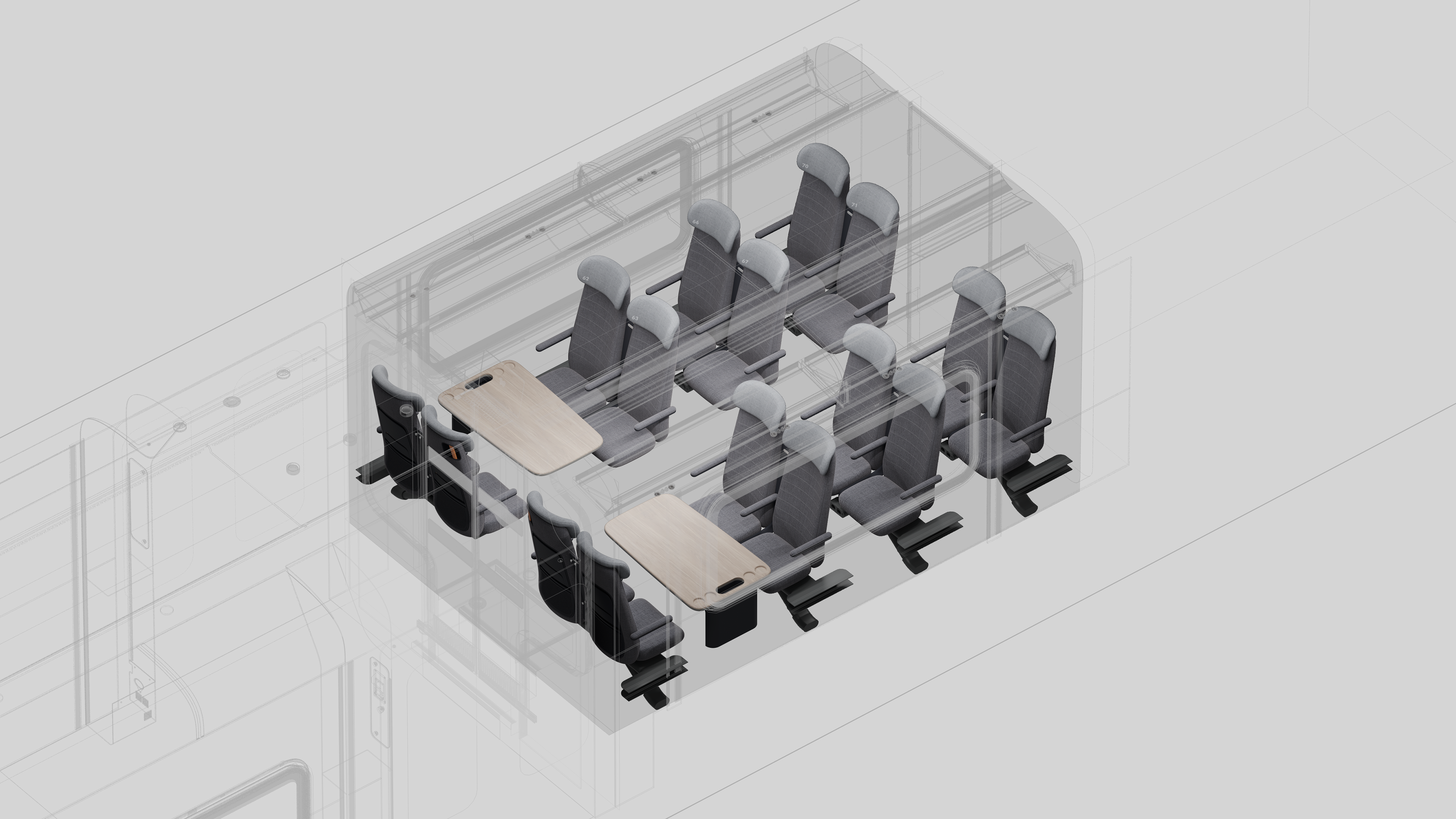 Siemens，Railway vehicle interior，conceptual design，train，