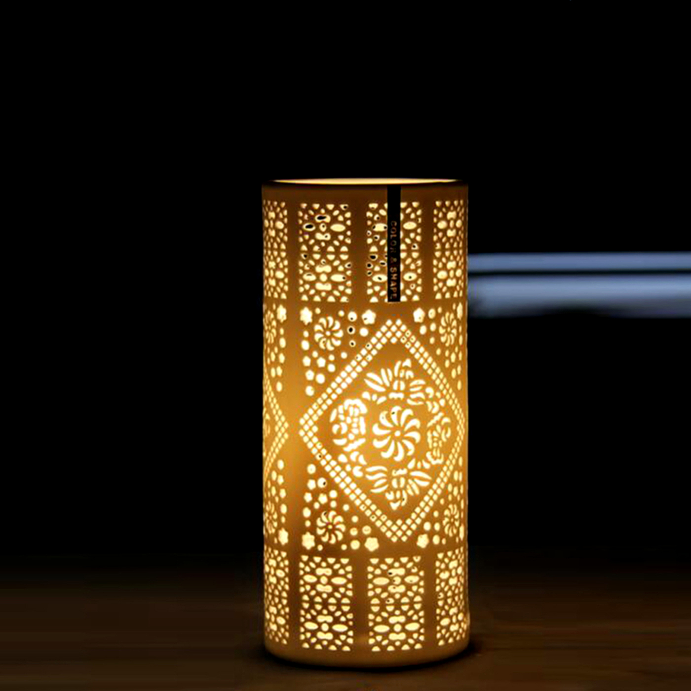 Ceramic environmental protection desk lamp，Chinese style，