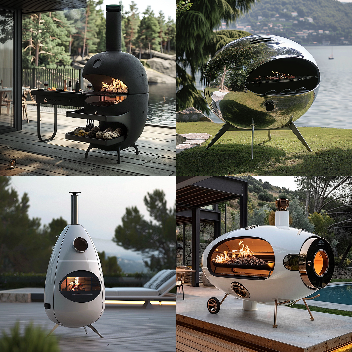 AIGC，AI design，industrial design，product design，barbecue grill，Outdoor products，camping，