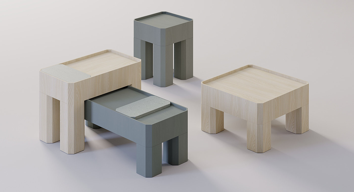furniture，BLOCKTABLE，Table，originality，