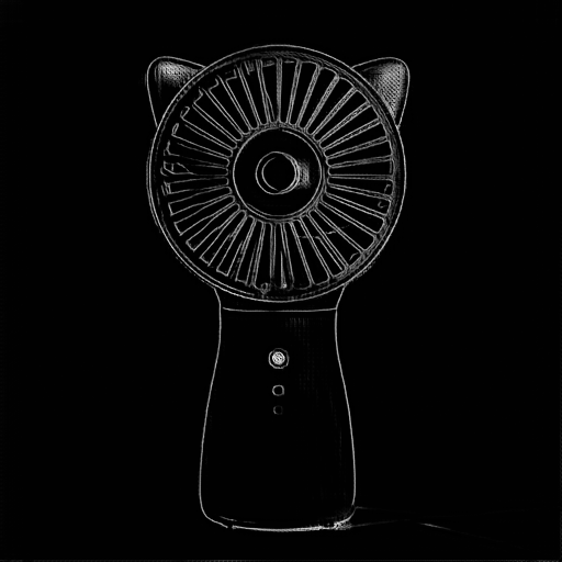 Small fans, small appliances, hand-held fans, outdoor fans.，