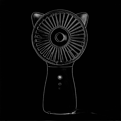 Small fans, small appliances, hand-held fans, outdoor fans.，