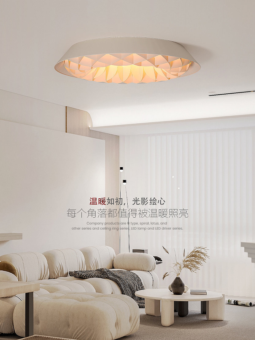 Indoor lighting, Ceiling lamp, Simple style，