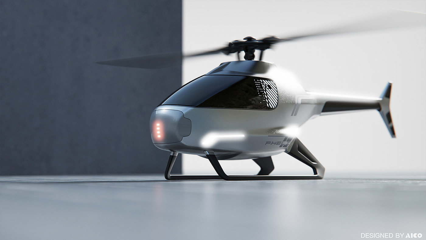 工业设计，产品设计，直升机，无人机，空气动力学，交通工具，sketch，产品造型，