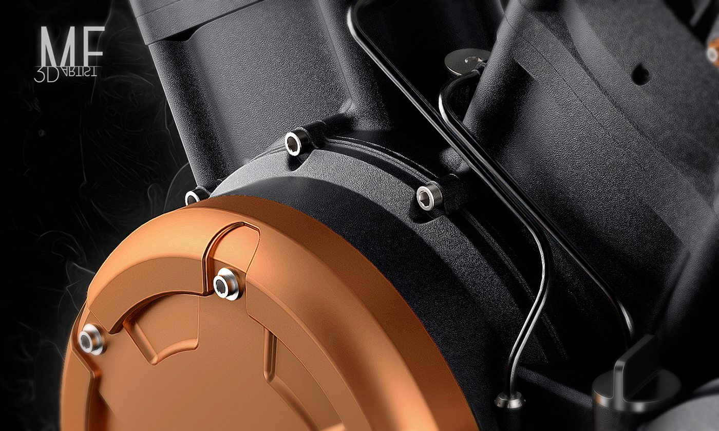 modeling，WIP，conceptual design，yamaha，engine，Mechanical sense，