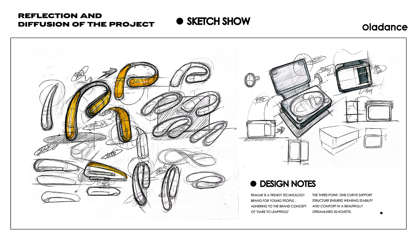 Degree design，product design，headset，3c，electronic product，ows，Open Bluetooth Headset，