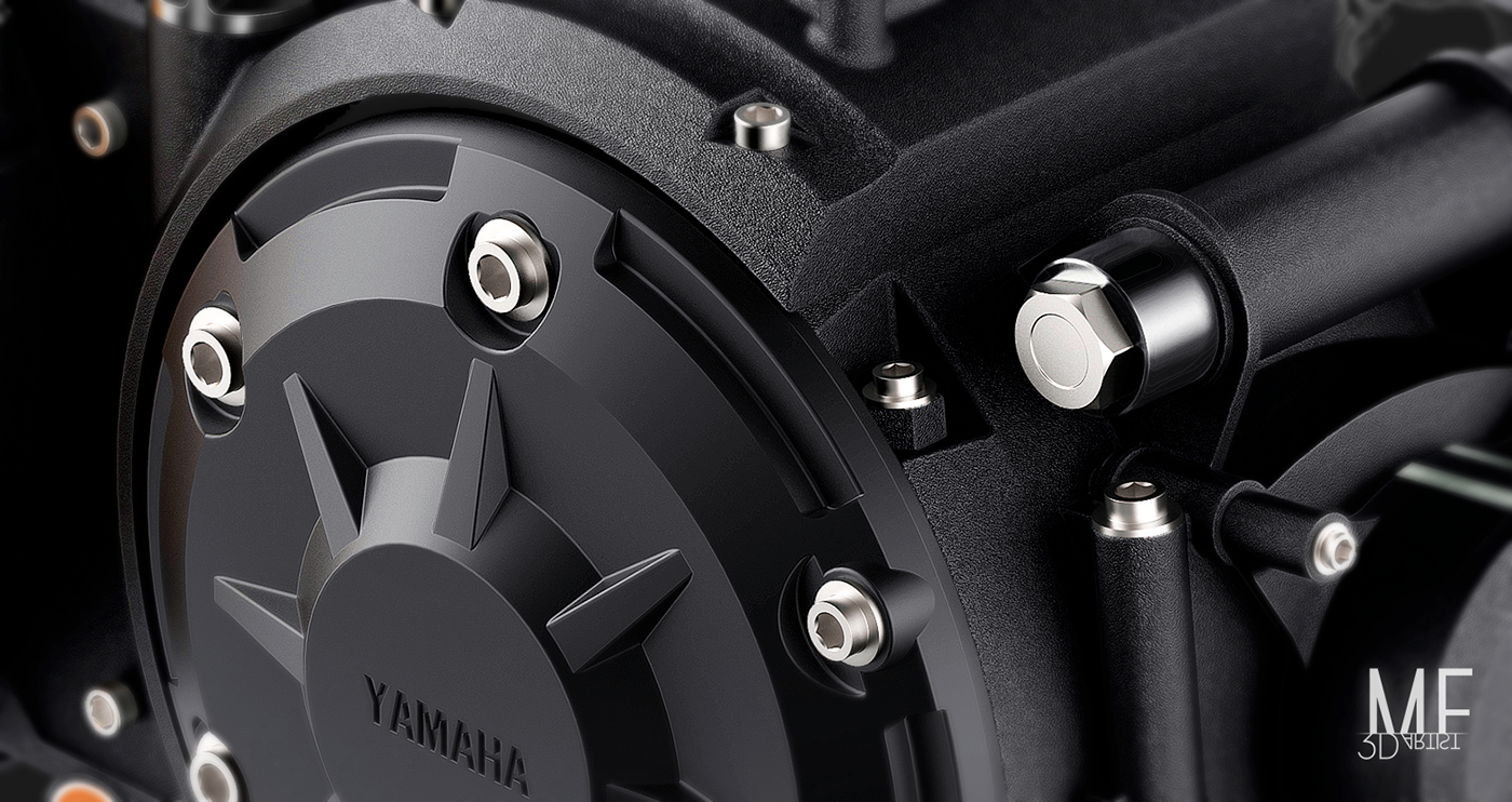 modeling，WIP，conceptual design，yamaha，engine，Mechanical sense，