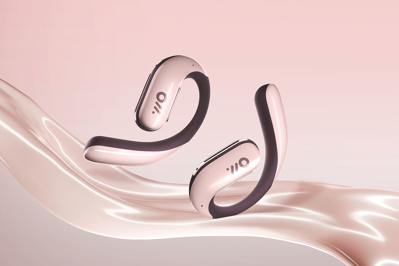 Degree design，product design，headset，3c，electronic product，ows，Open Bluetooth Headset，