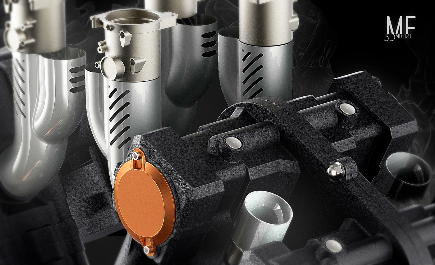 modeling，WIP，conceptual design，yamaha，engine，Mechanical sense，