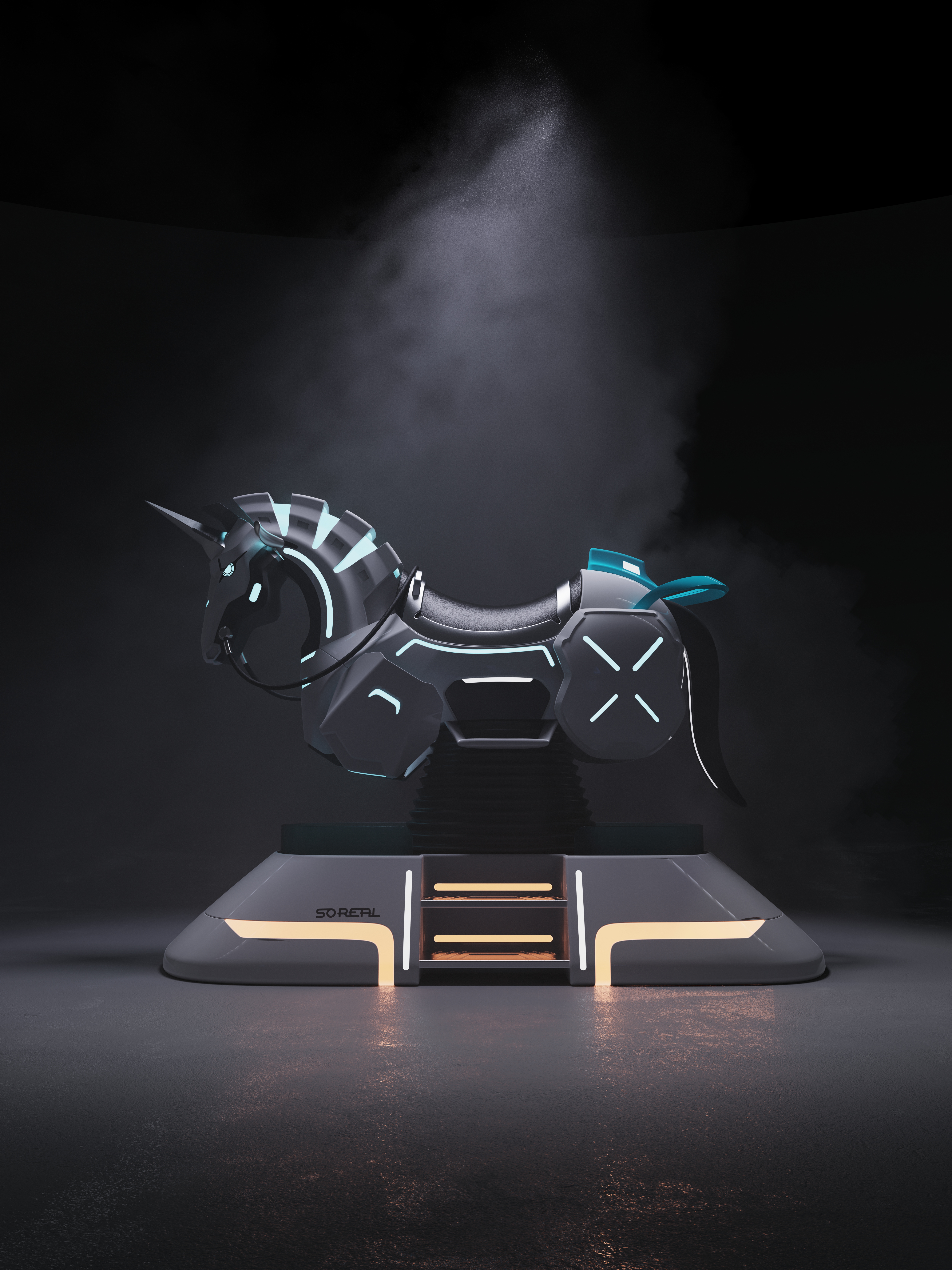 Horse Riding Simulator，industrial design，vr，Head-mounted equipment，simulator，