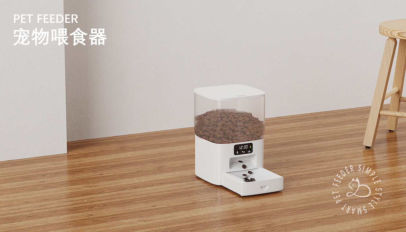 Two pet feeders (storage/non-storage)，