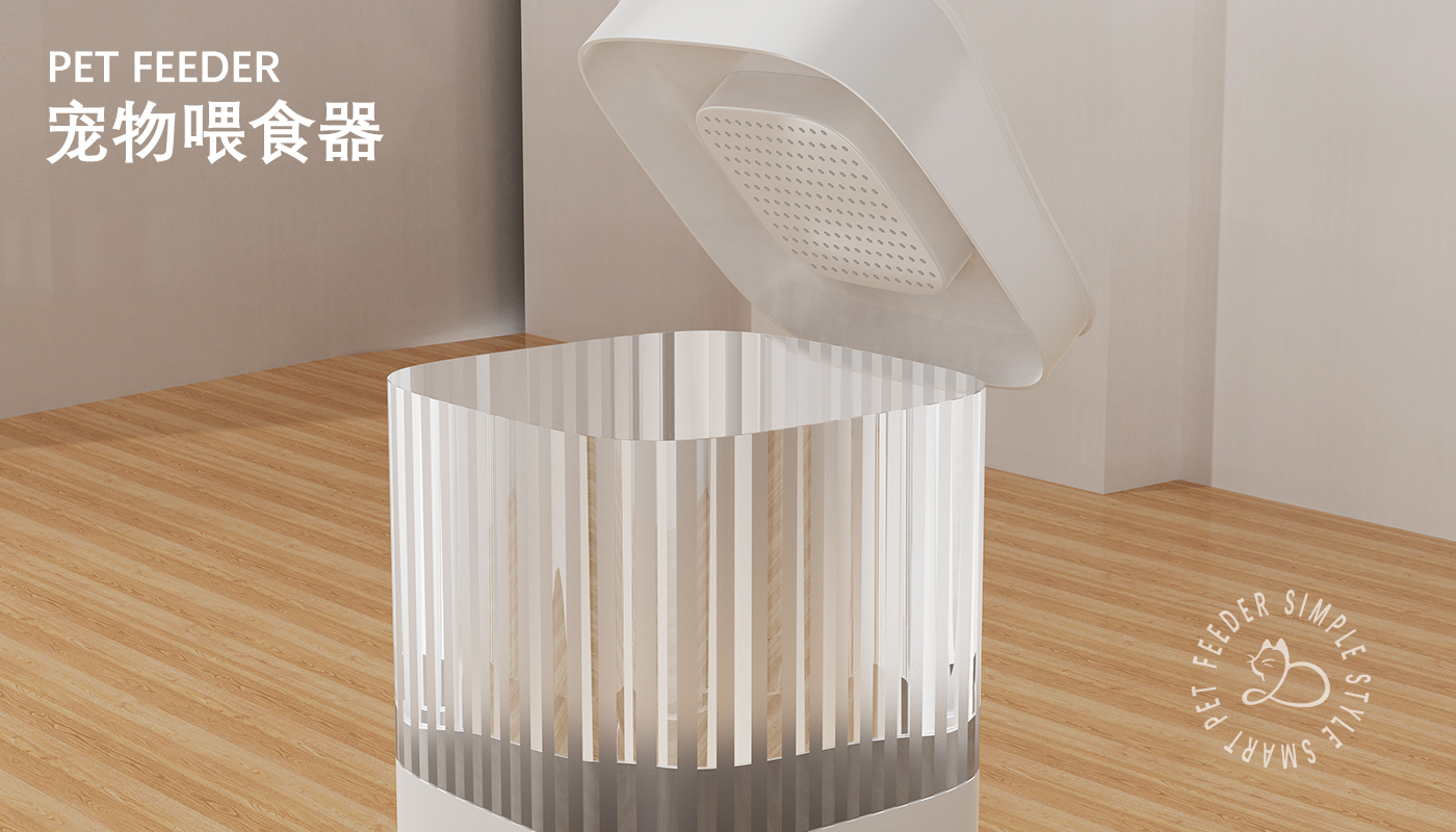 Two pet feeders (storage/non-storage)，