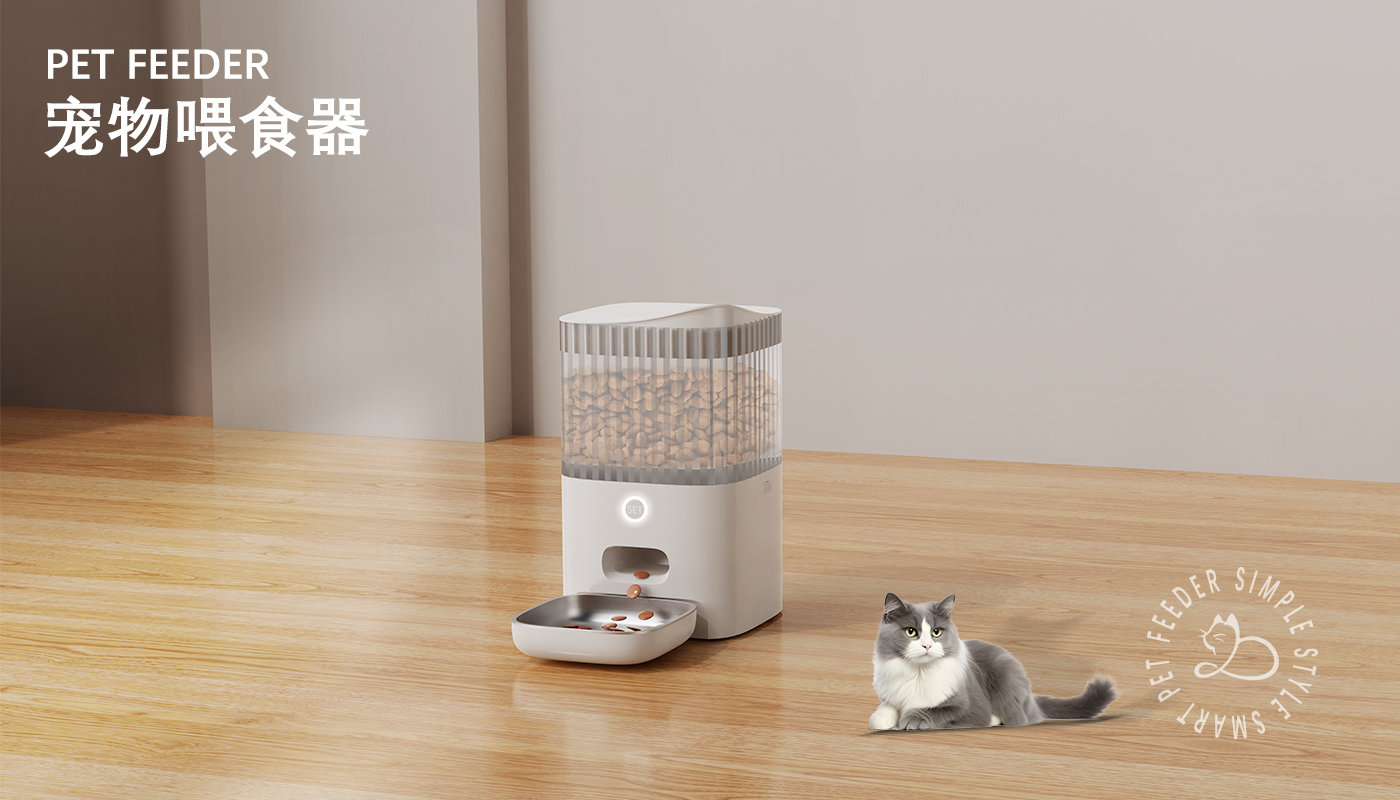 Two pet feeders (storage/non-storage)，