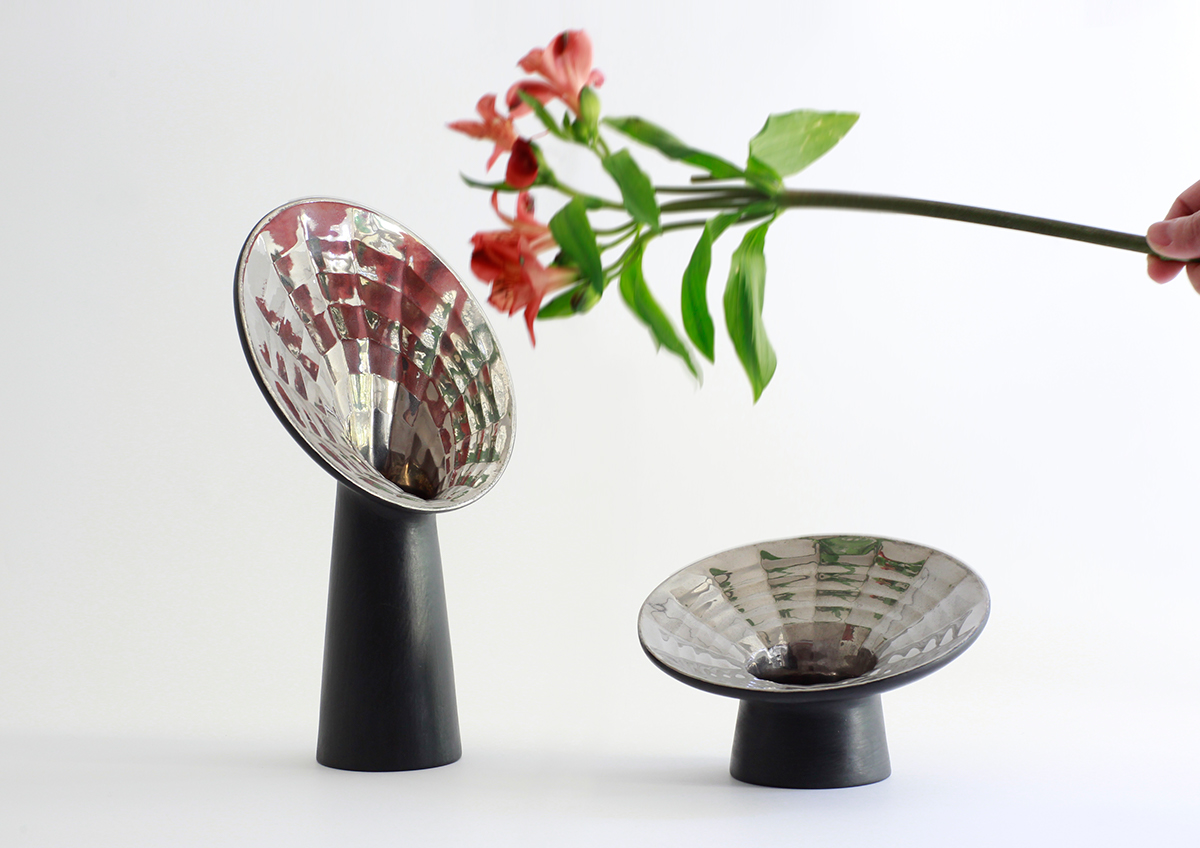 BLOSSOM VASE，vase，Reflection effect，