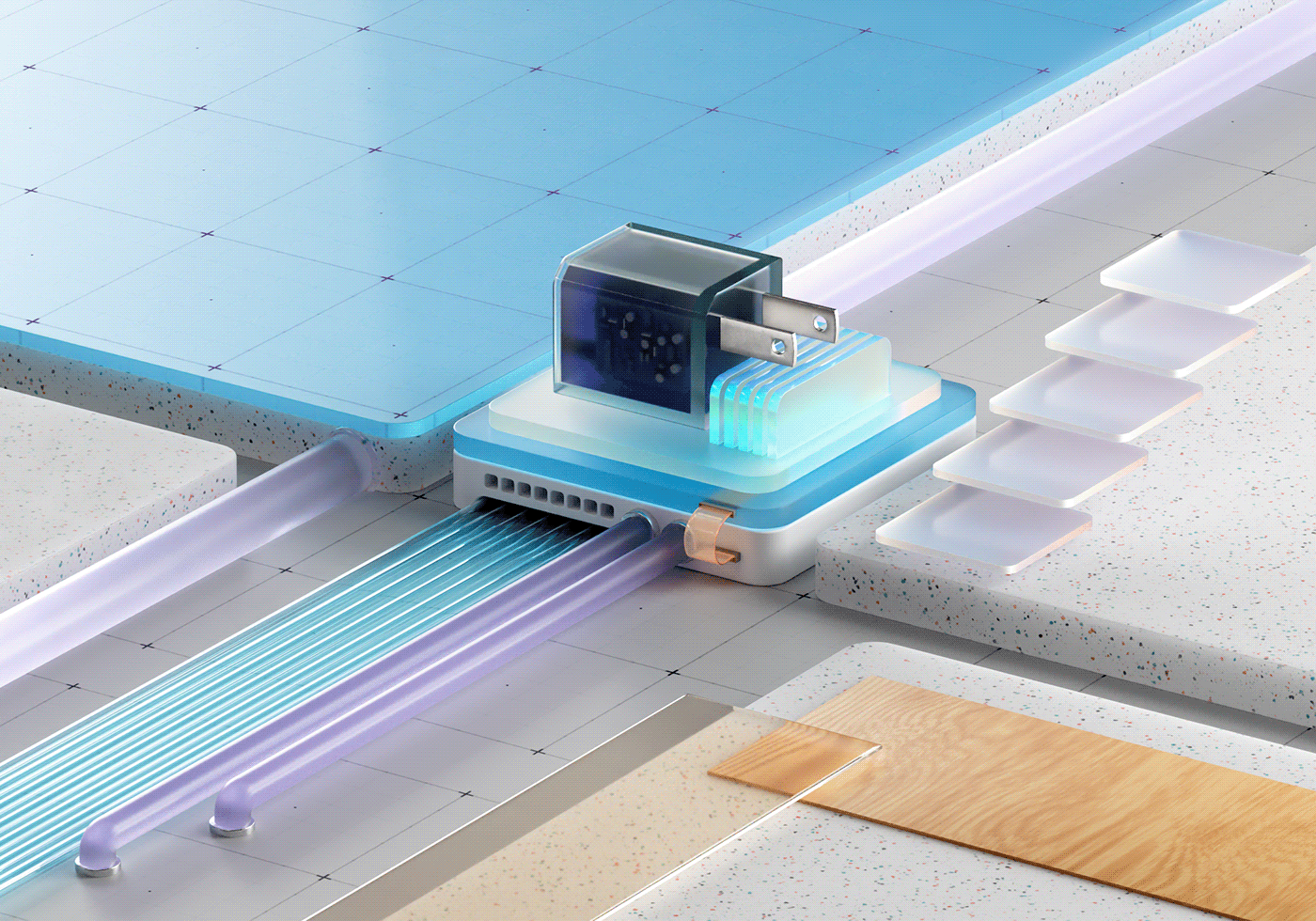 Digital，Electronic accessories，Charger，conceptual design，