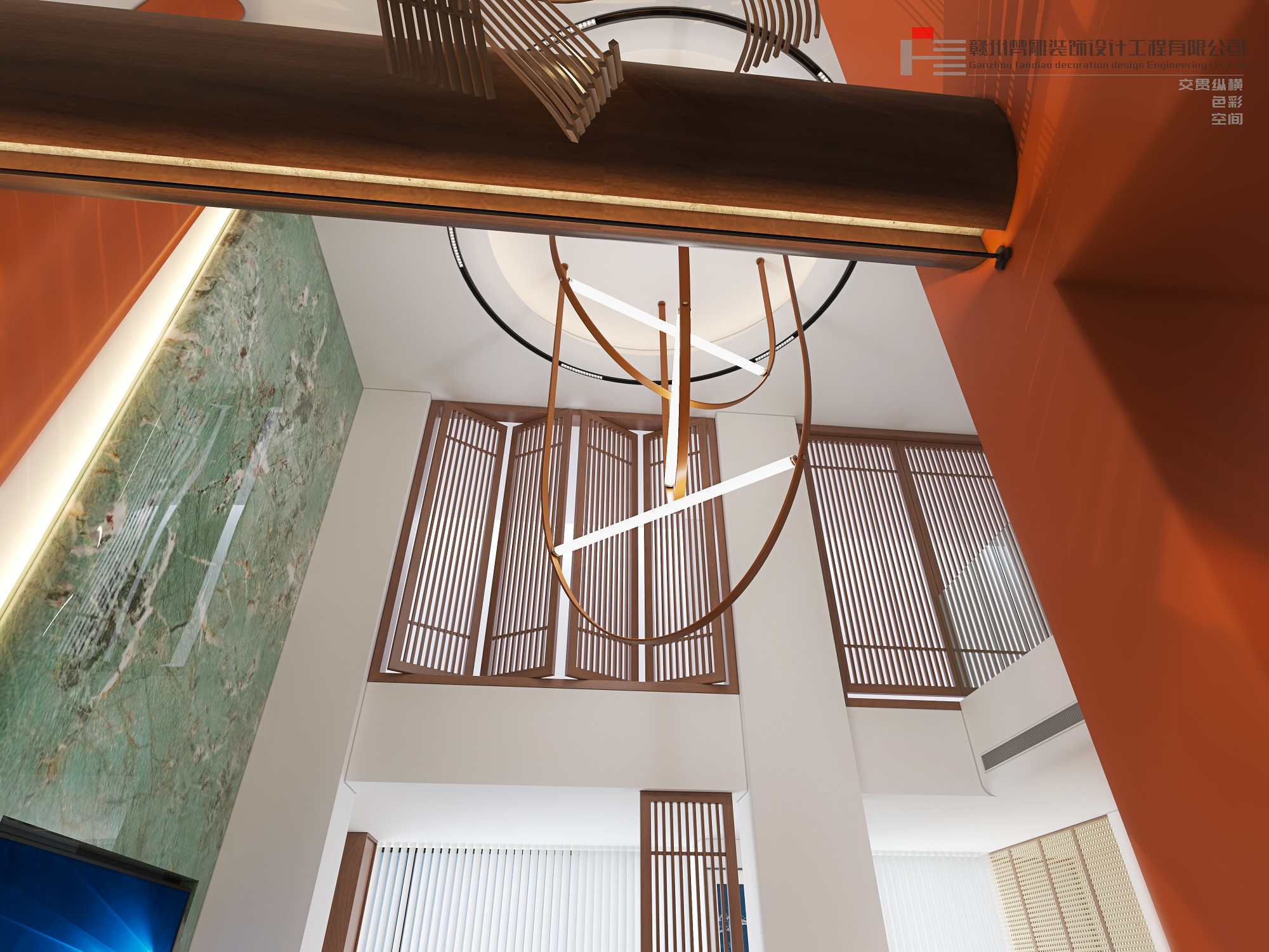 new chinese style living space，