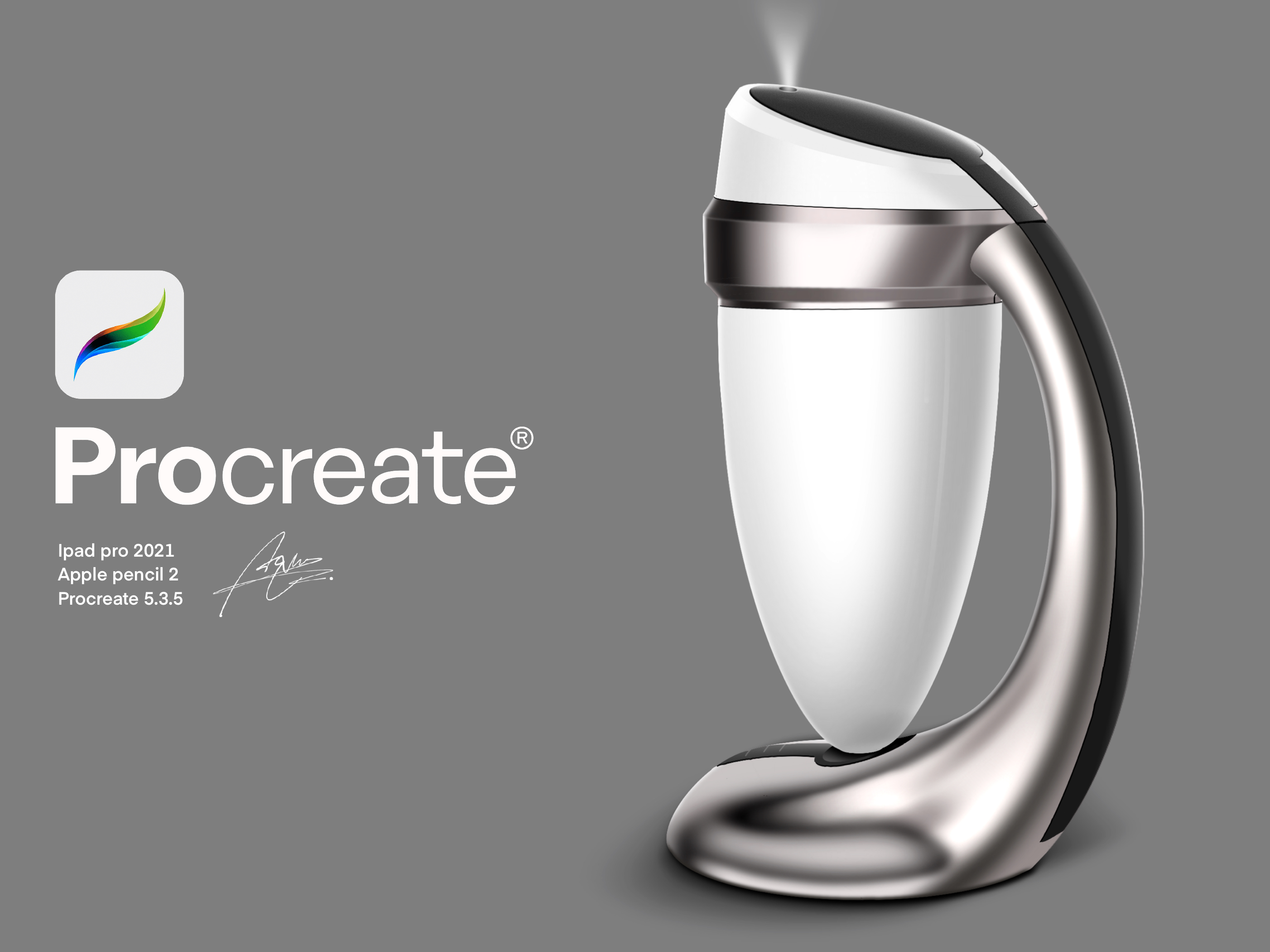 industrial design，Ubee ，Procreate，ipad，