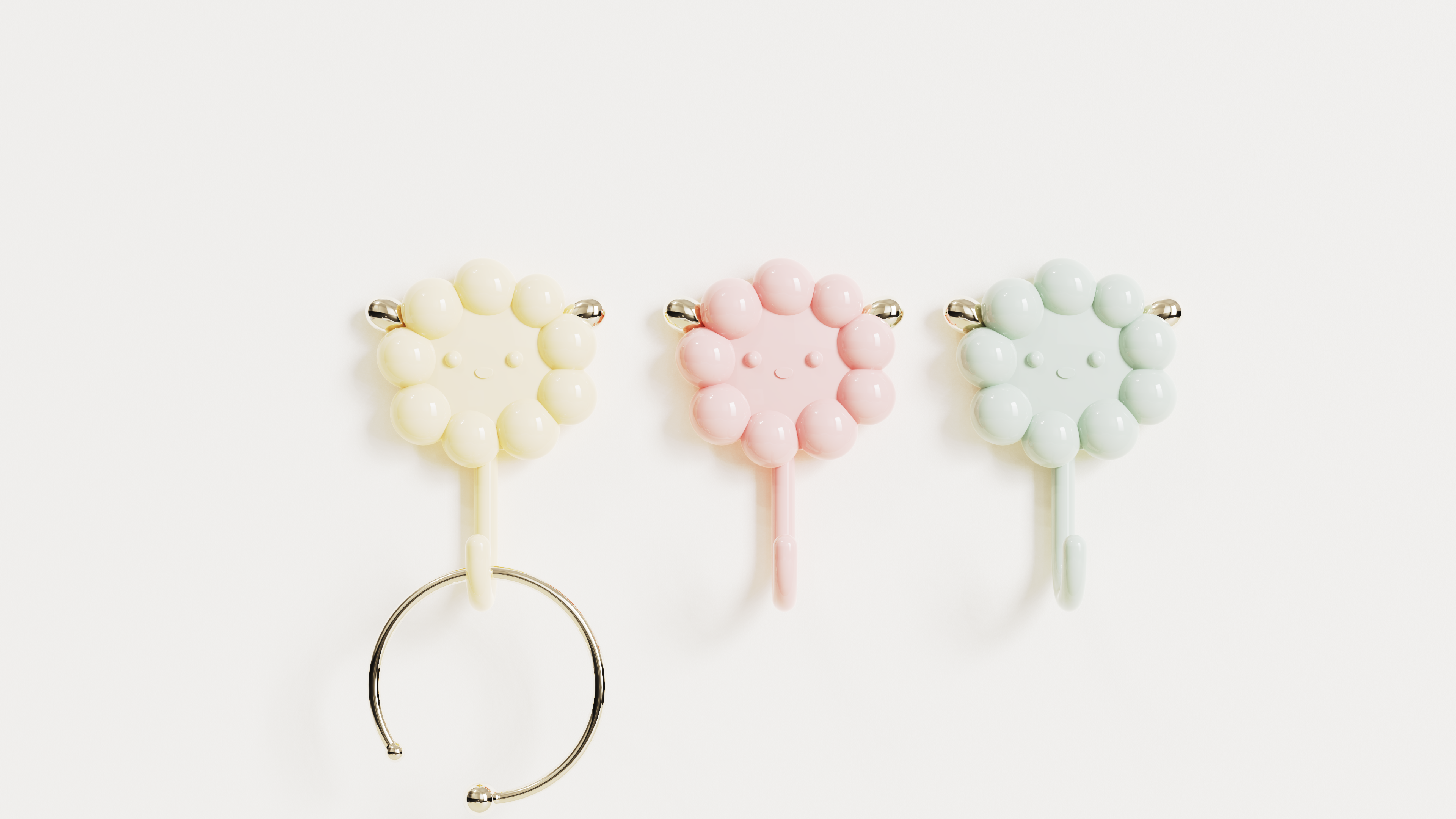 Cute hook，Alpaca，Daily Necessities，bionics，Wall hanging，