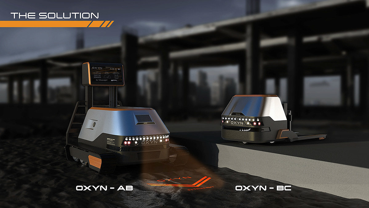 OXYN，Transport robot，artificial intelligence，Digital，