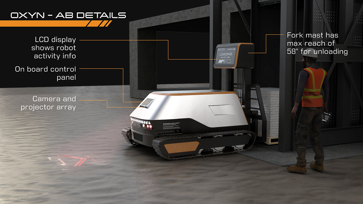 OXYN，Transport robot，artificial intelligence，Digital，