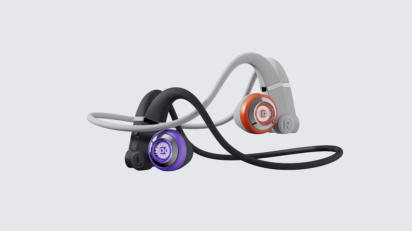 Degree design，product design，electronic product，headset，Open Bluetooth Headset，3c，