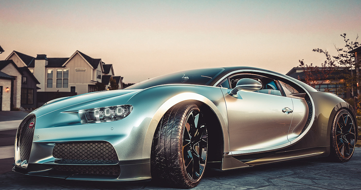 Bugatti Dragon，Super car，4K image quality，