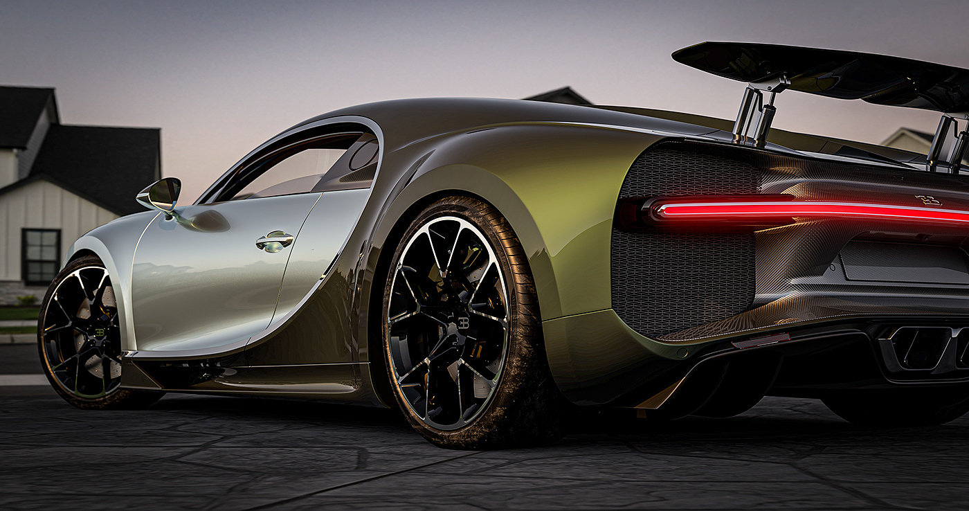 Bugatti Dragon，Super car，4K image quality，