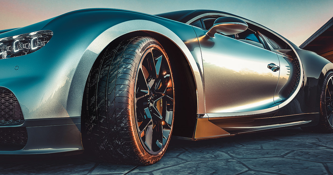 Bugatti Dragon，Super car，4K image quality，