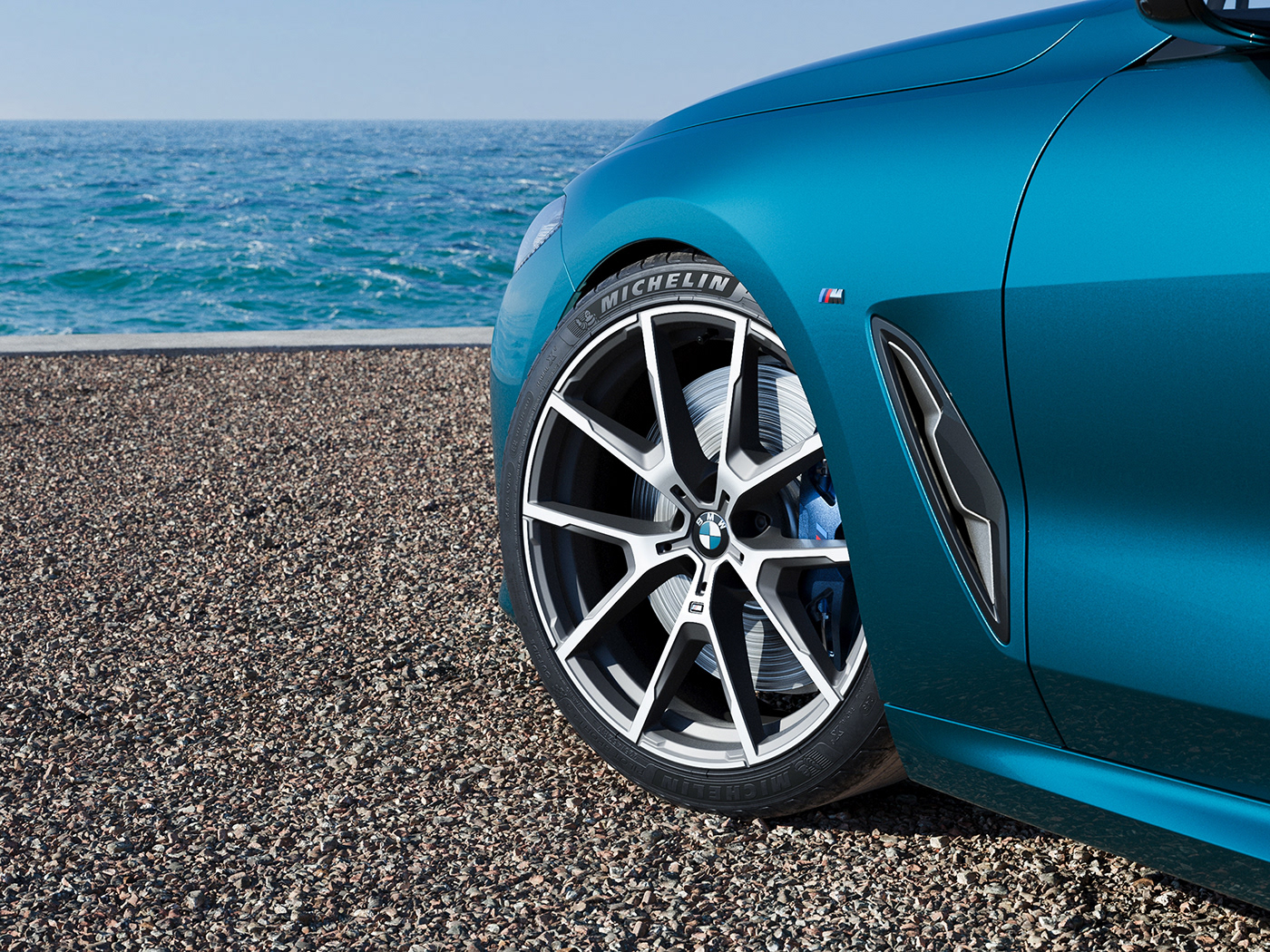 BMW M850i，high performance car，Computer Generated Shadow，