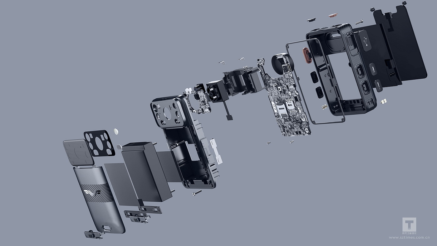 Handheld terminal design，Design of law enforcement recorder，industrial design，Appearance and structure design，