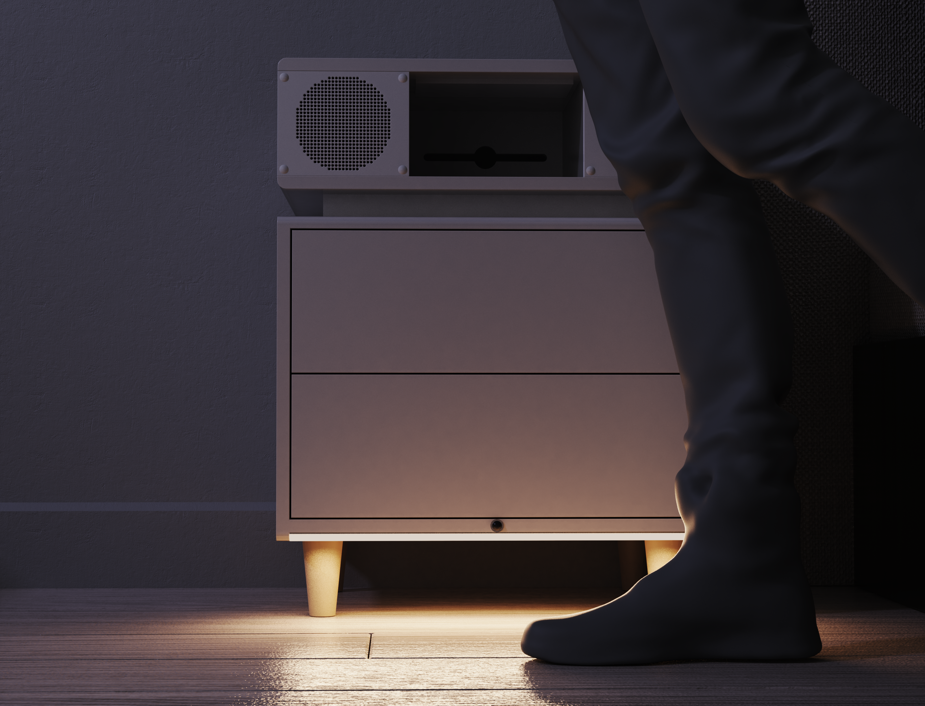 Smart home，bedside cupboard，furniture，