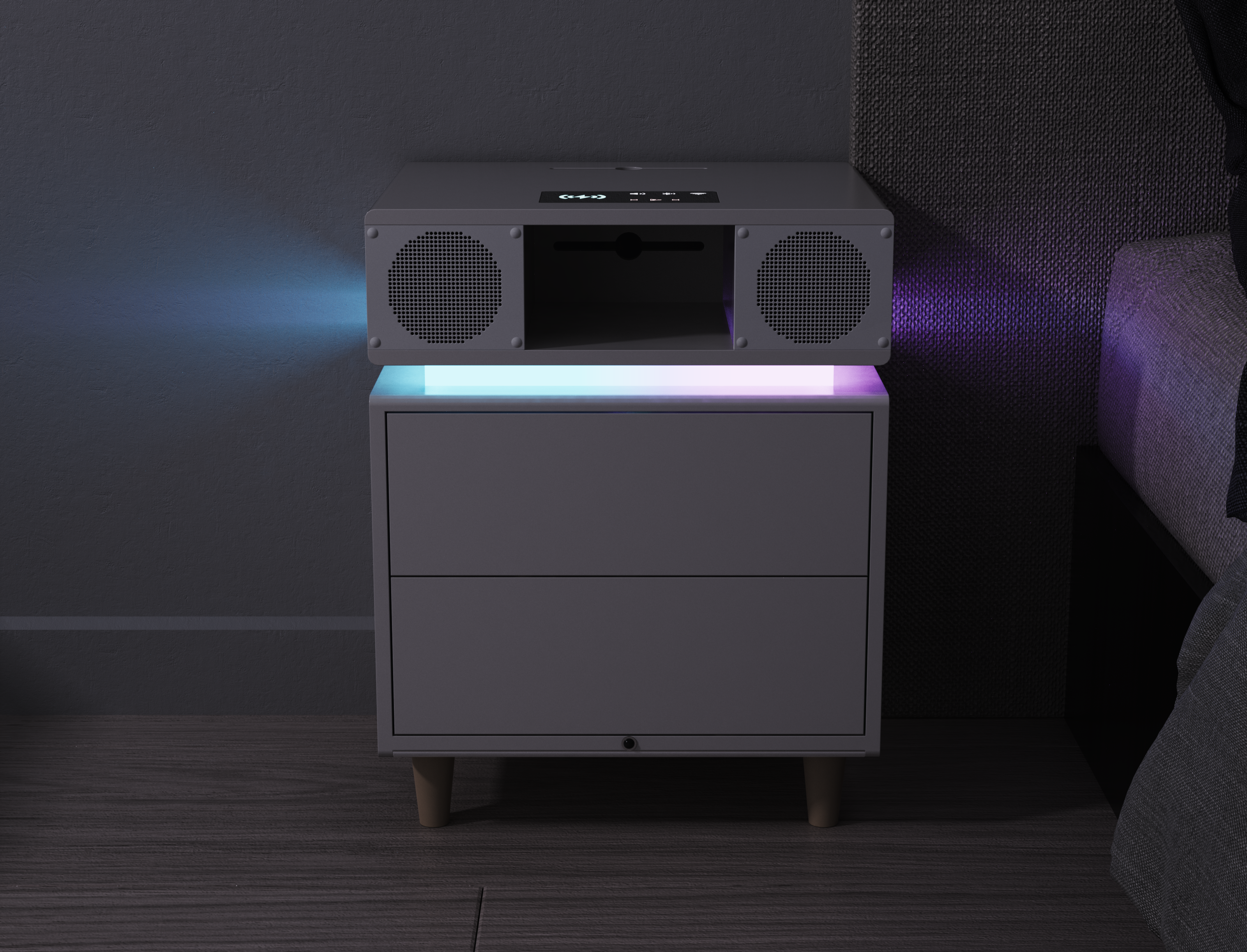 Smart home，bedside cupboard，furniture，