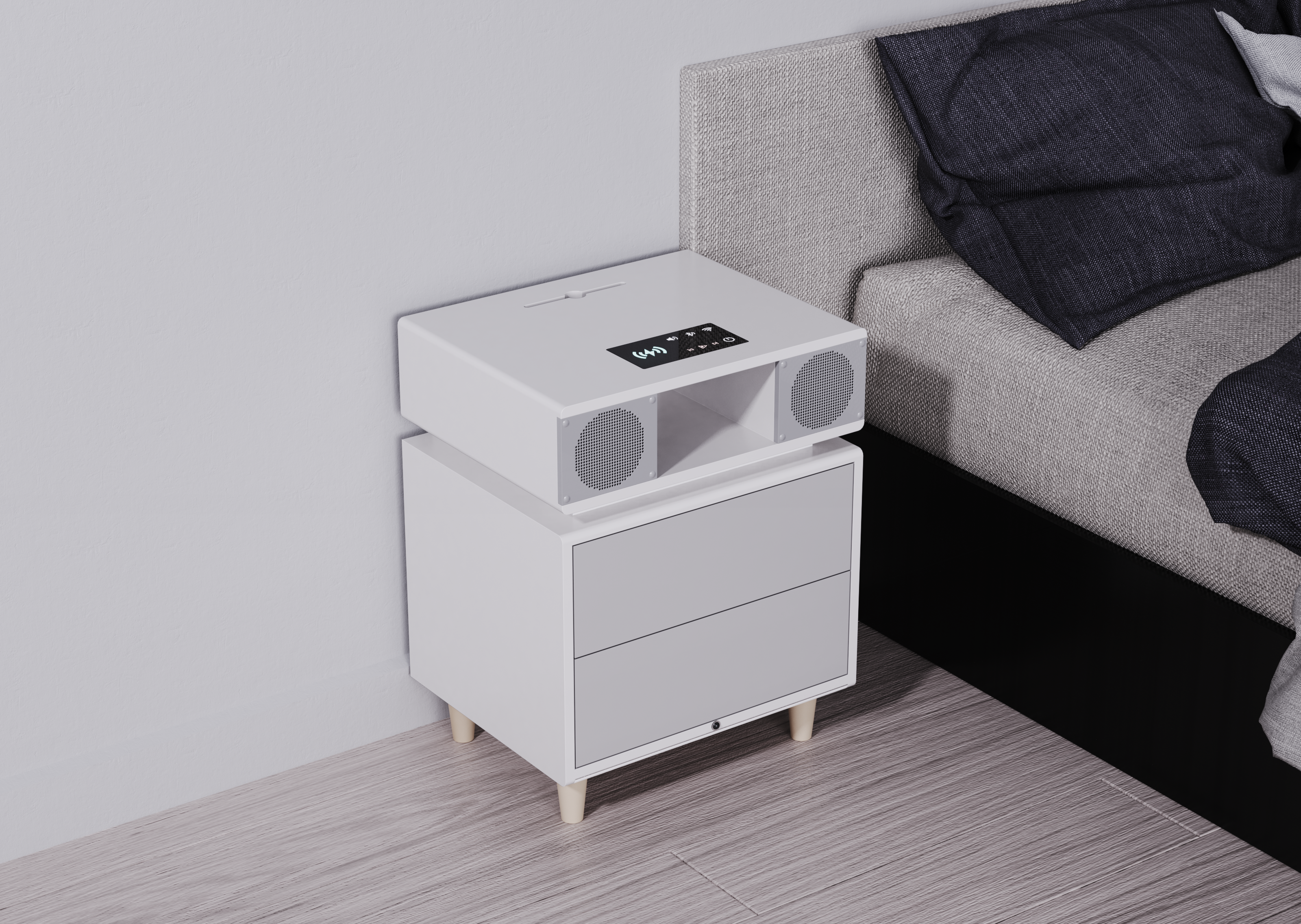 Smart home，bedside cupboard，furniture，