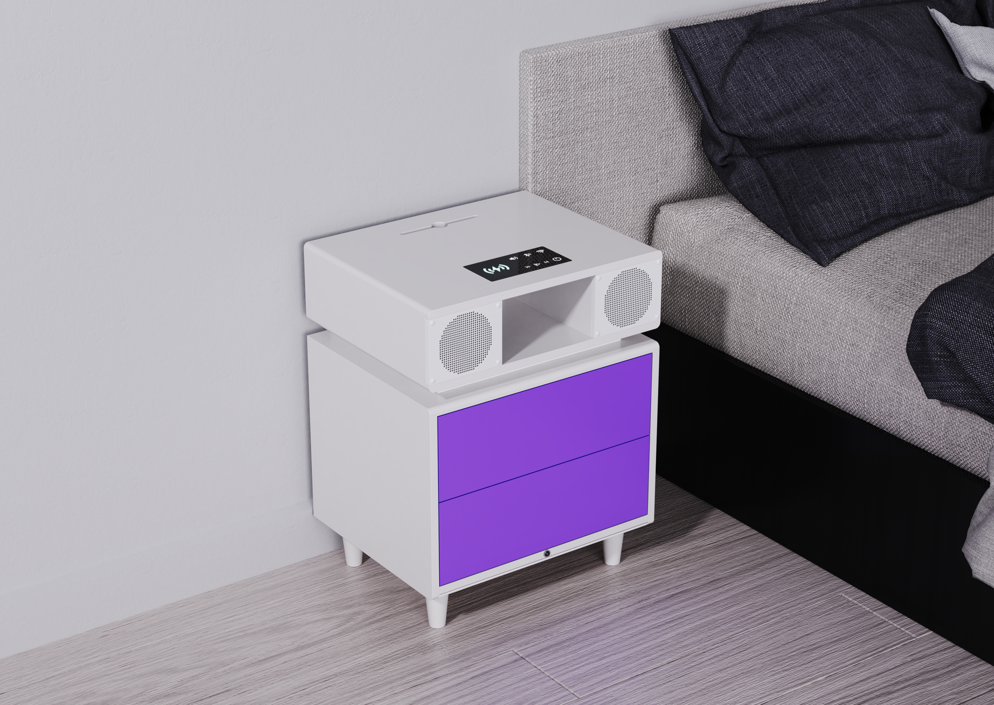 Smart home，bedside cupboard，furniture，