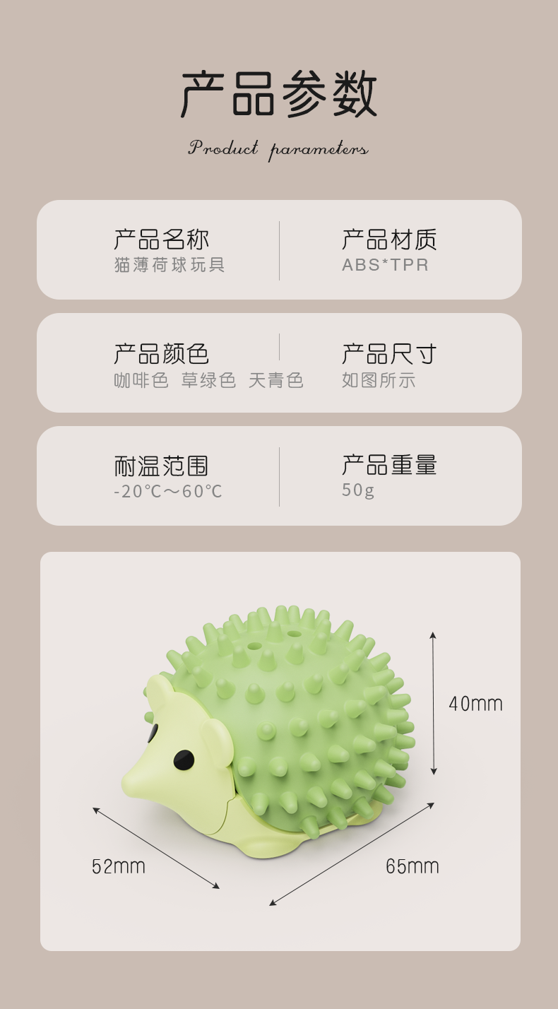 Pets，cat，Mint Ball，hedgehog，Detail page，Render，