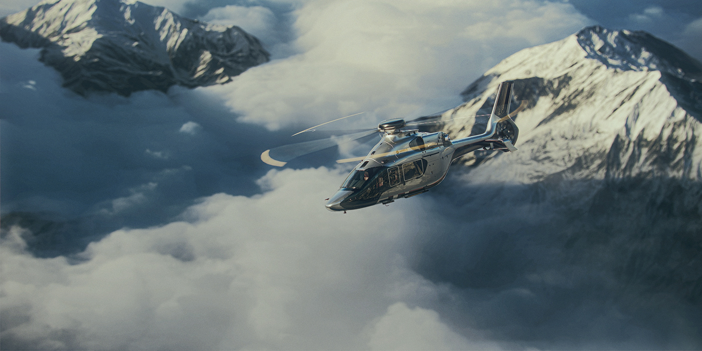 H160，helicopter，cgi，vision，