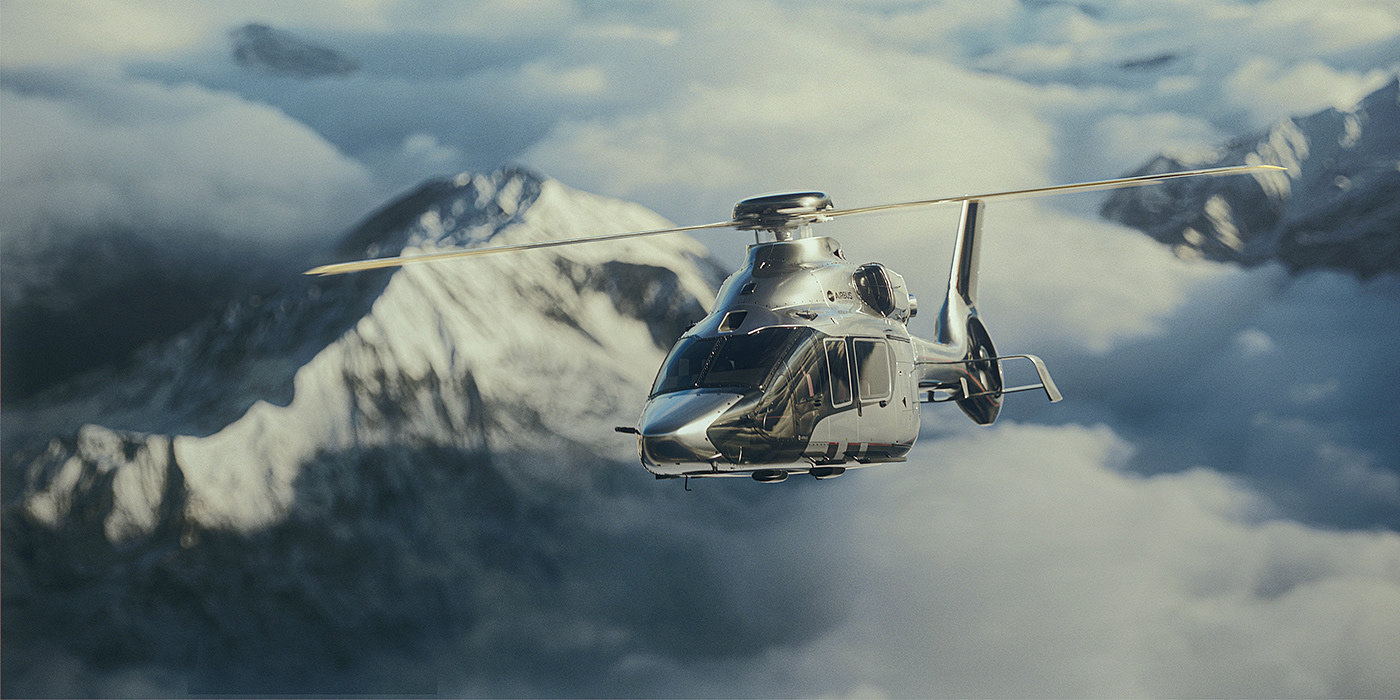 H160，helicopter，cgi，vision，