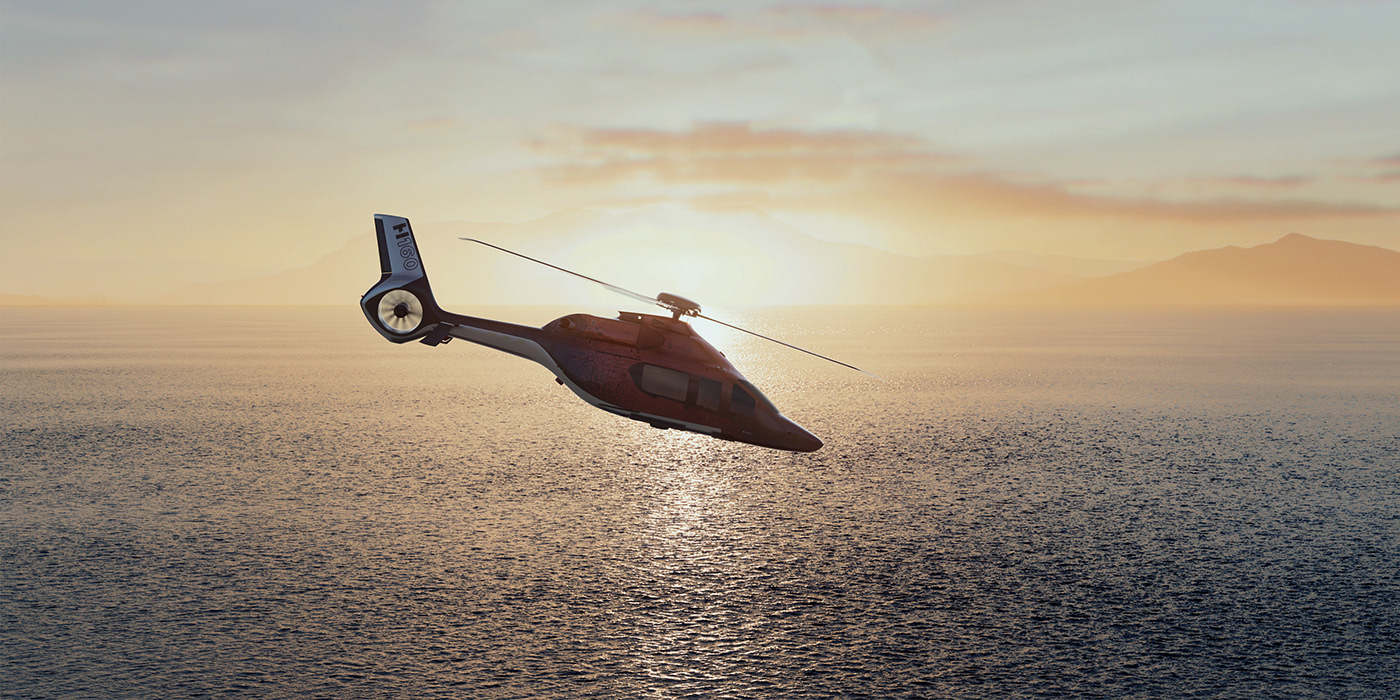 H160，helicopter，cgi，vision，