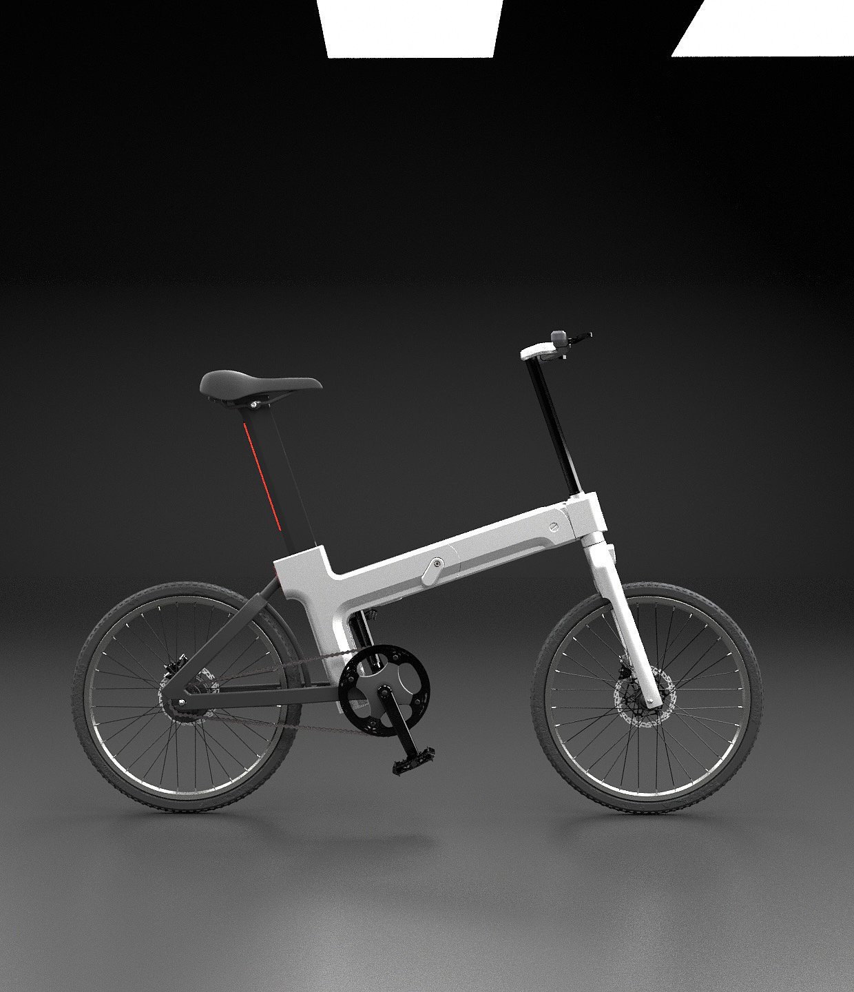 product design，vehicle，Bicycle，Structural design，Folding structure，cmf，black，silver，