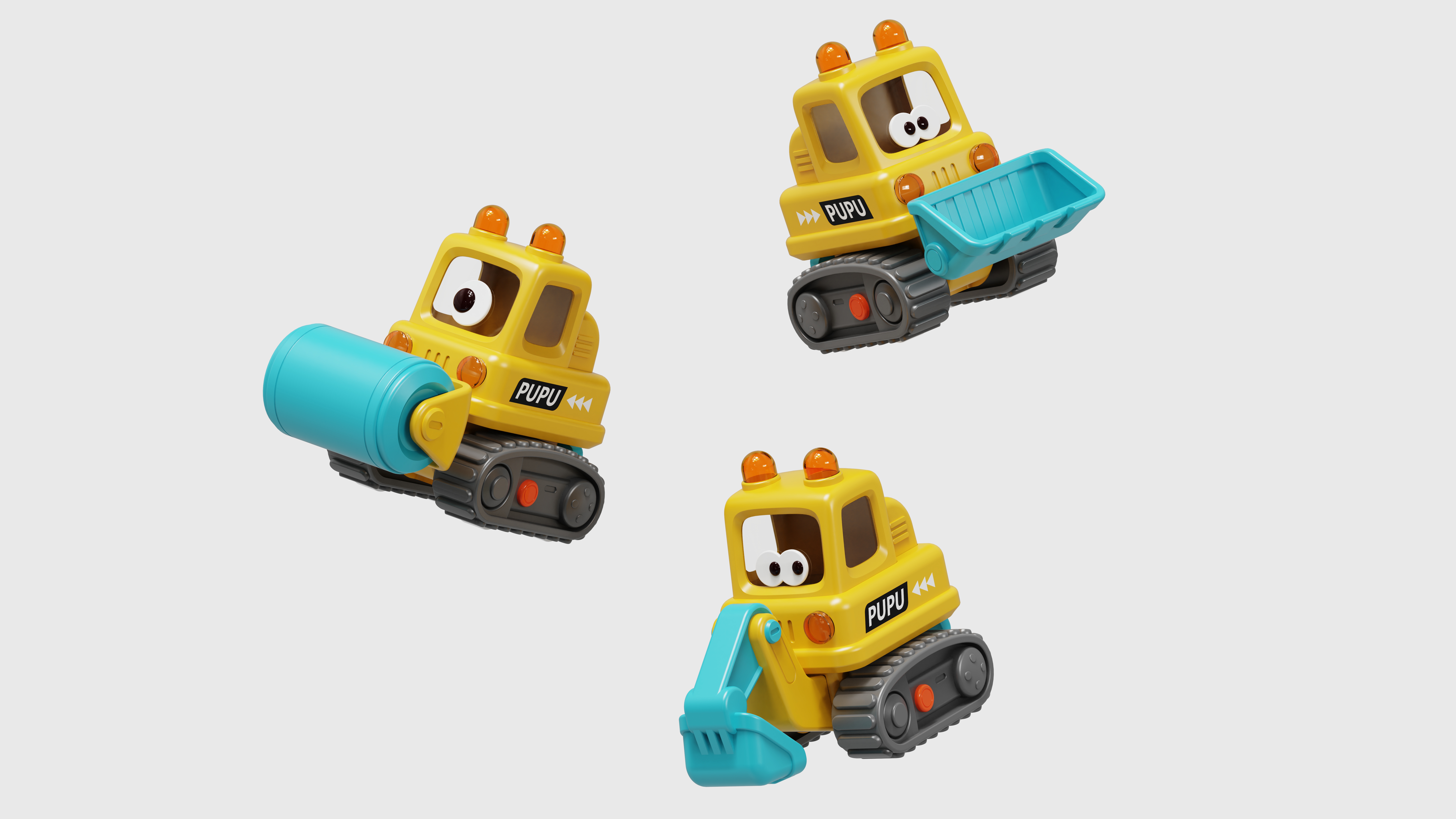 Children's toy car，Engineering vehicle，Press the car，Cartoon car，Maternal and infant products，cute car，Toy car design，