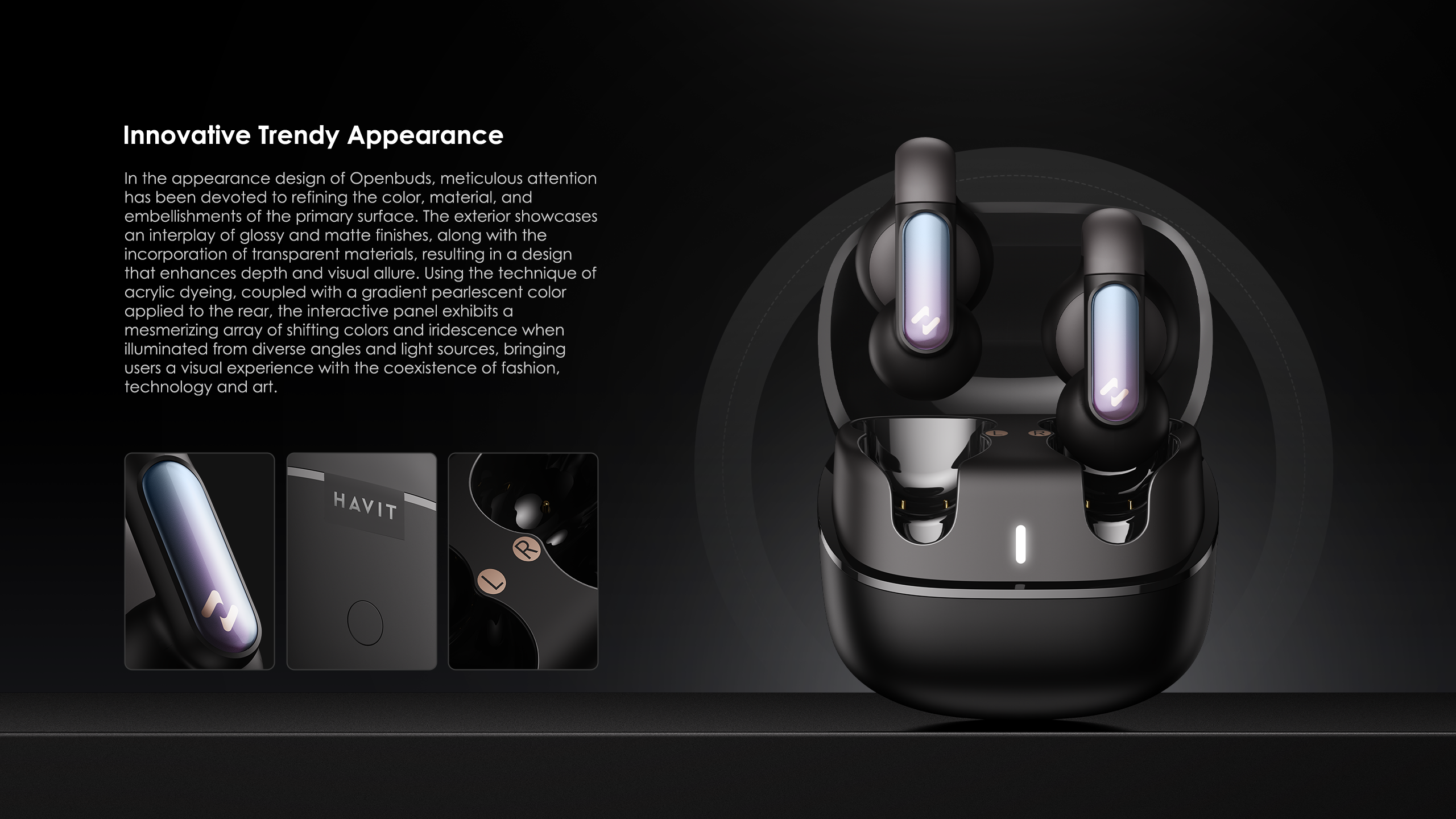 Open earphone, ear clip earphone，