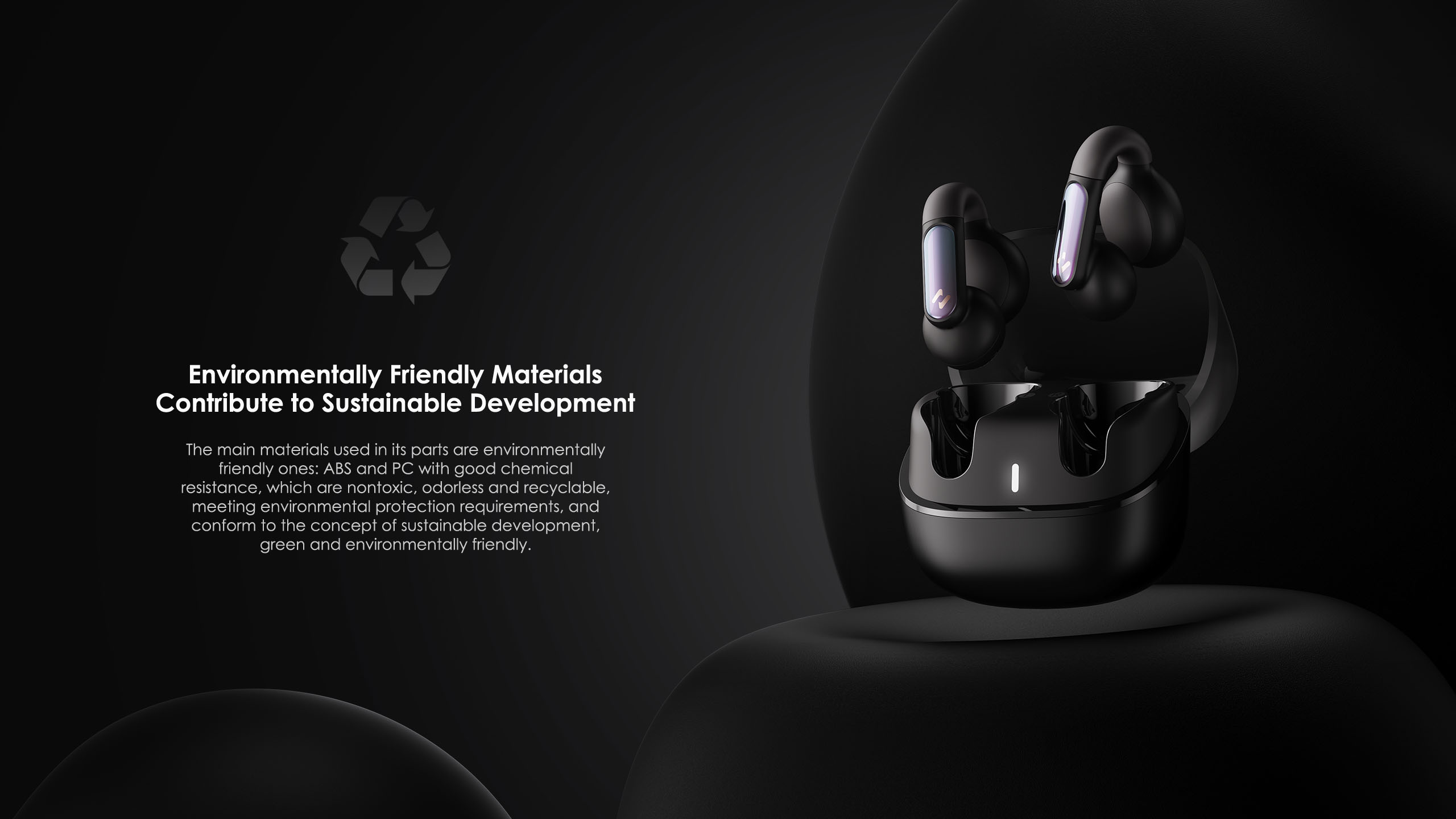 Open earphone, ear clip earphone，