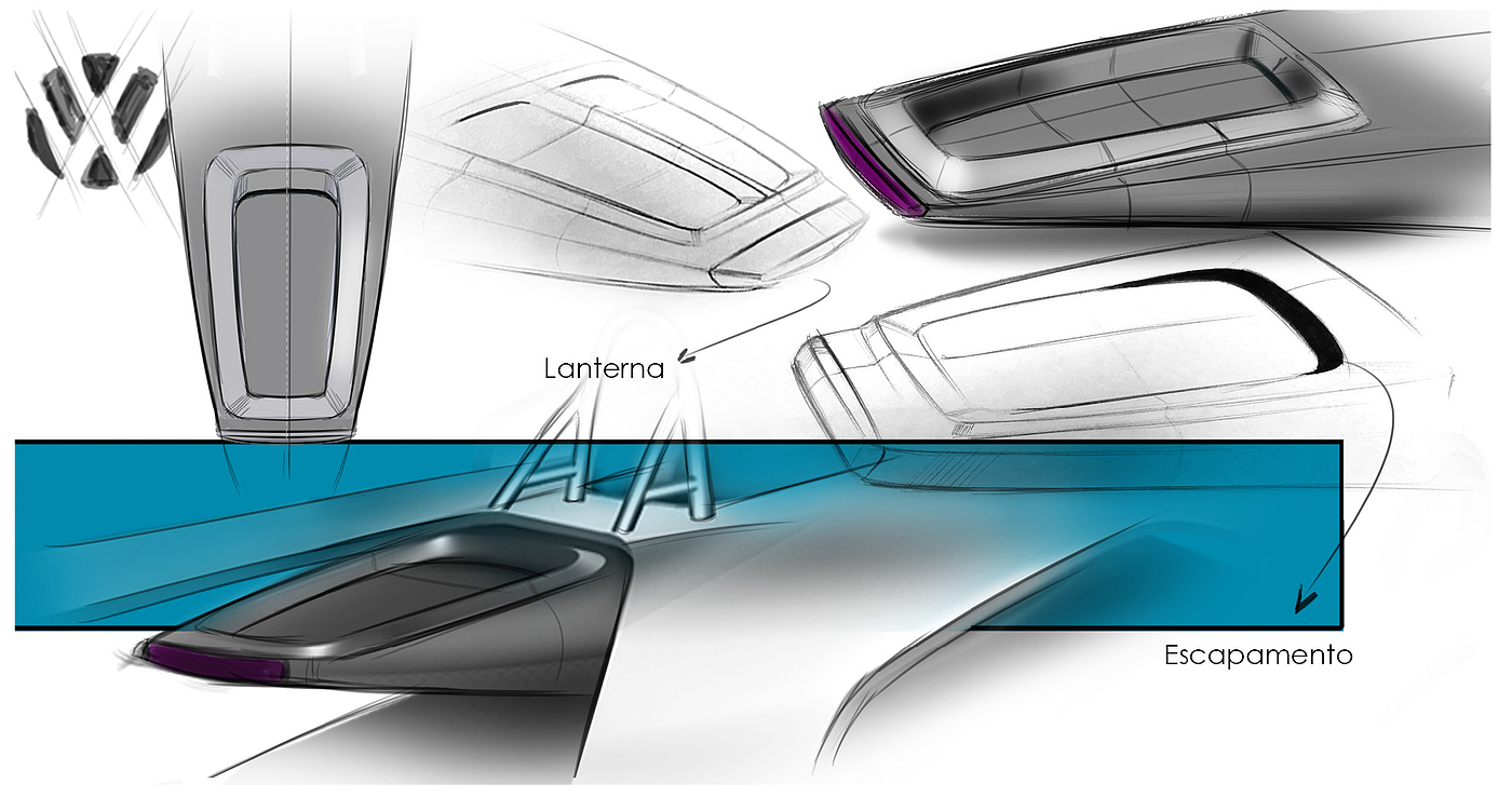 exo，automobile，design sketch，