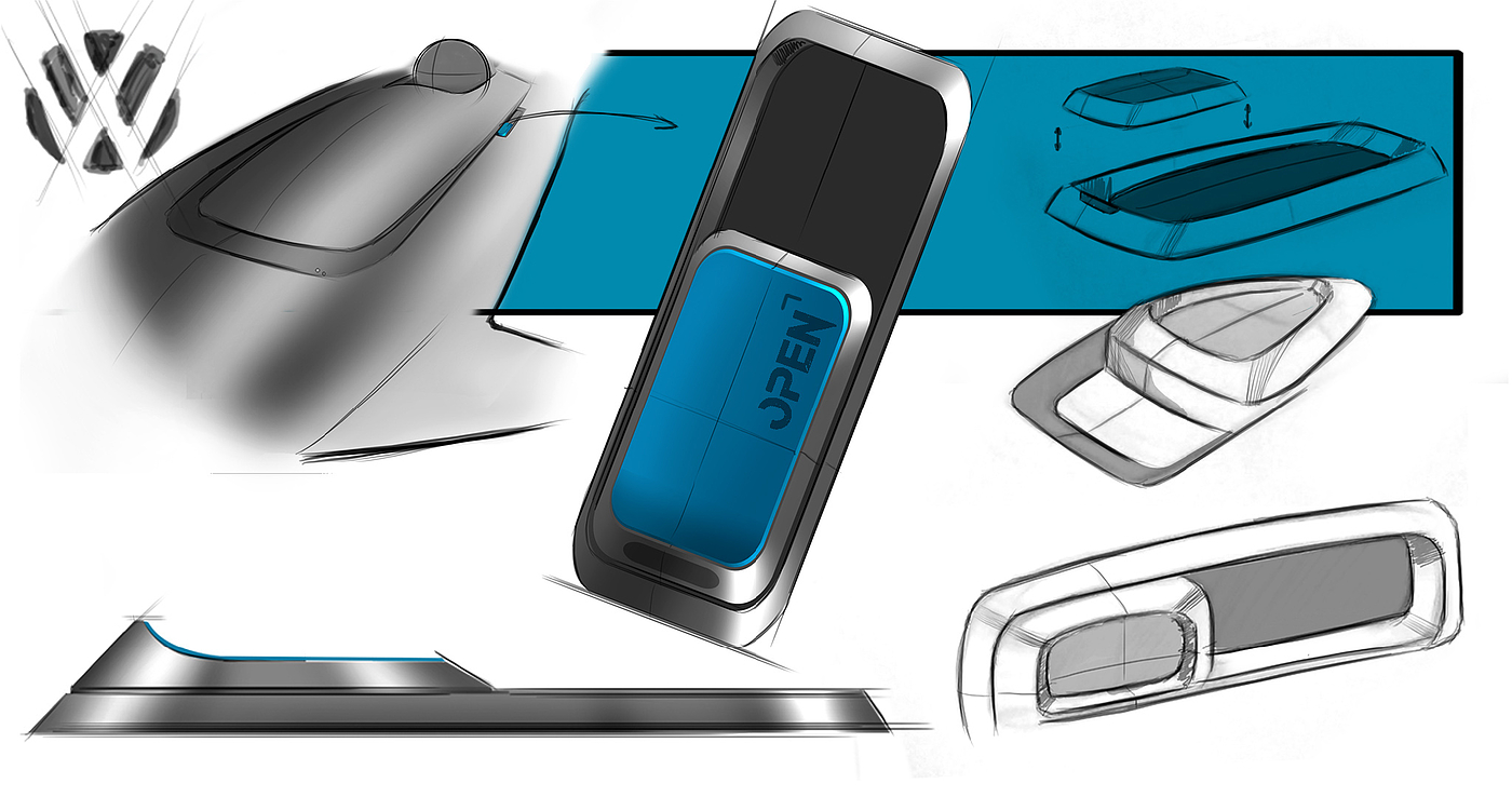 exo，automobile，design sketch，