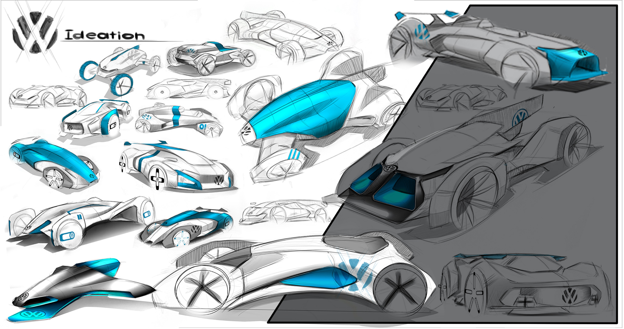 exo，automobile，design sketch，