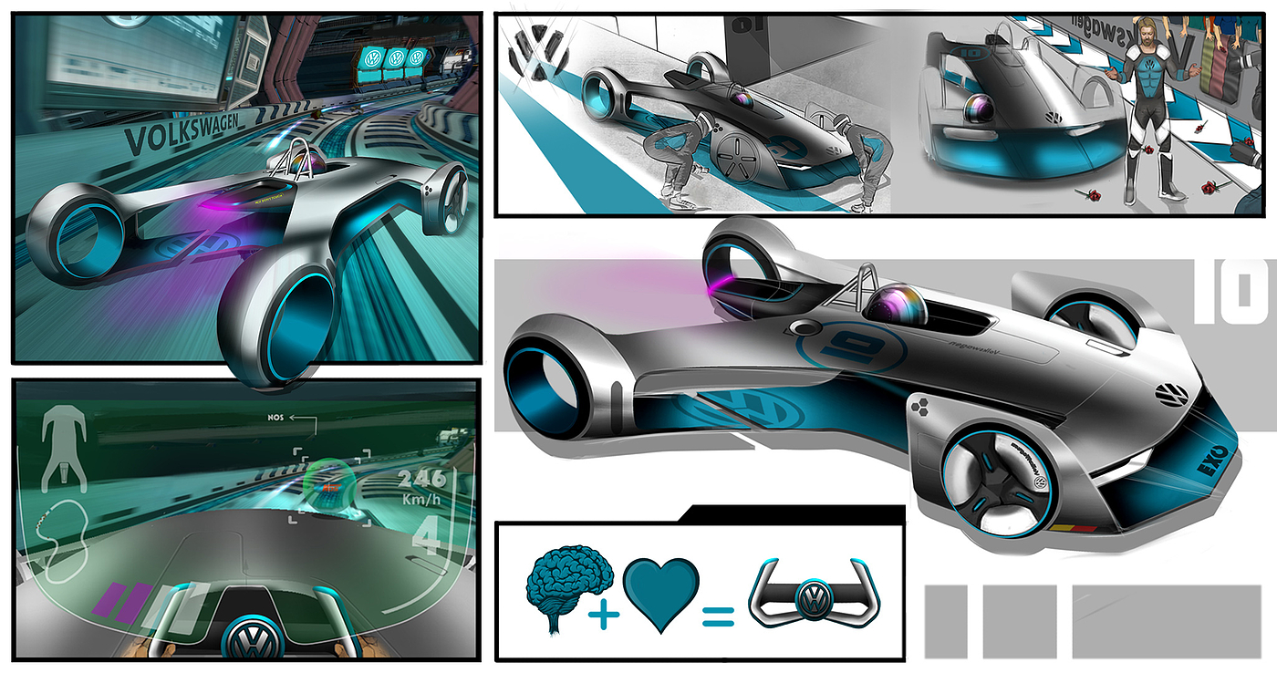 exo，automobile，design sketch，