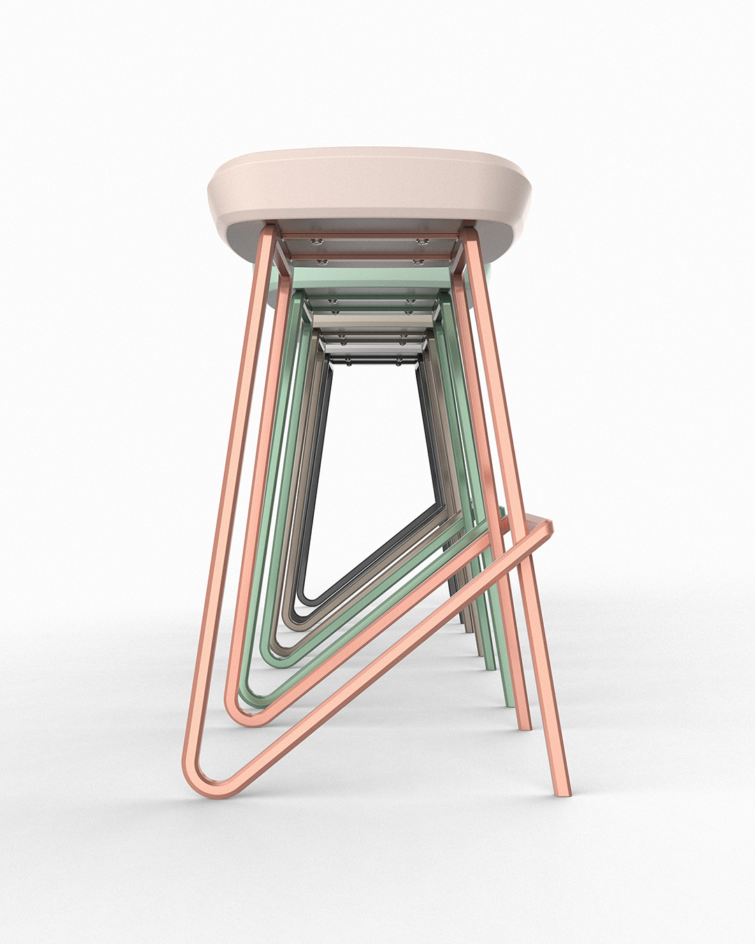 concept，chair，Hexagonal prism，