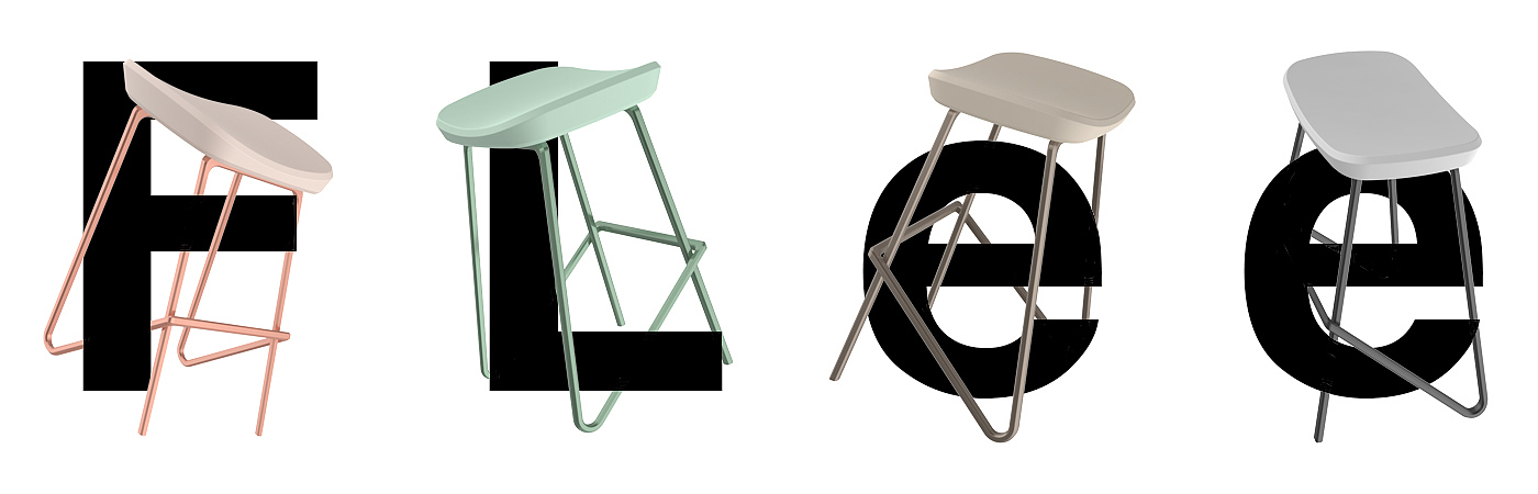 概念，椅子，六棱柱，