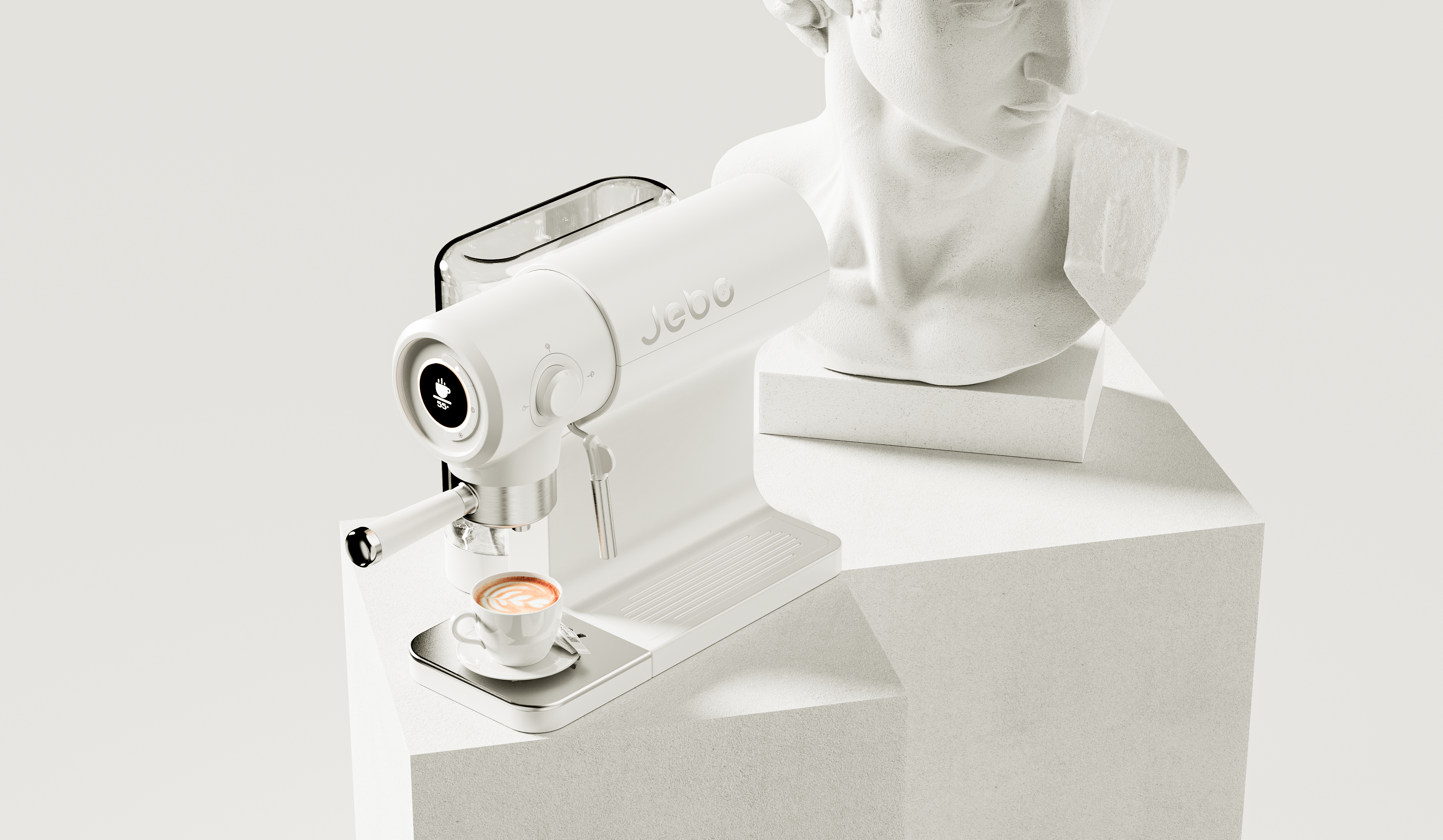 Coffee machine，Household appliances，small home appliances，product design，Product appearance design，Product rendering，industrial design，Water dispenser，