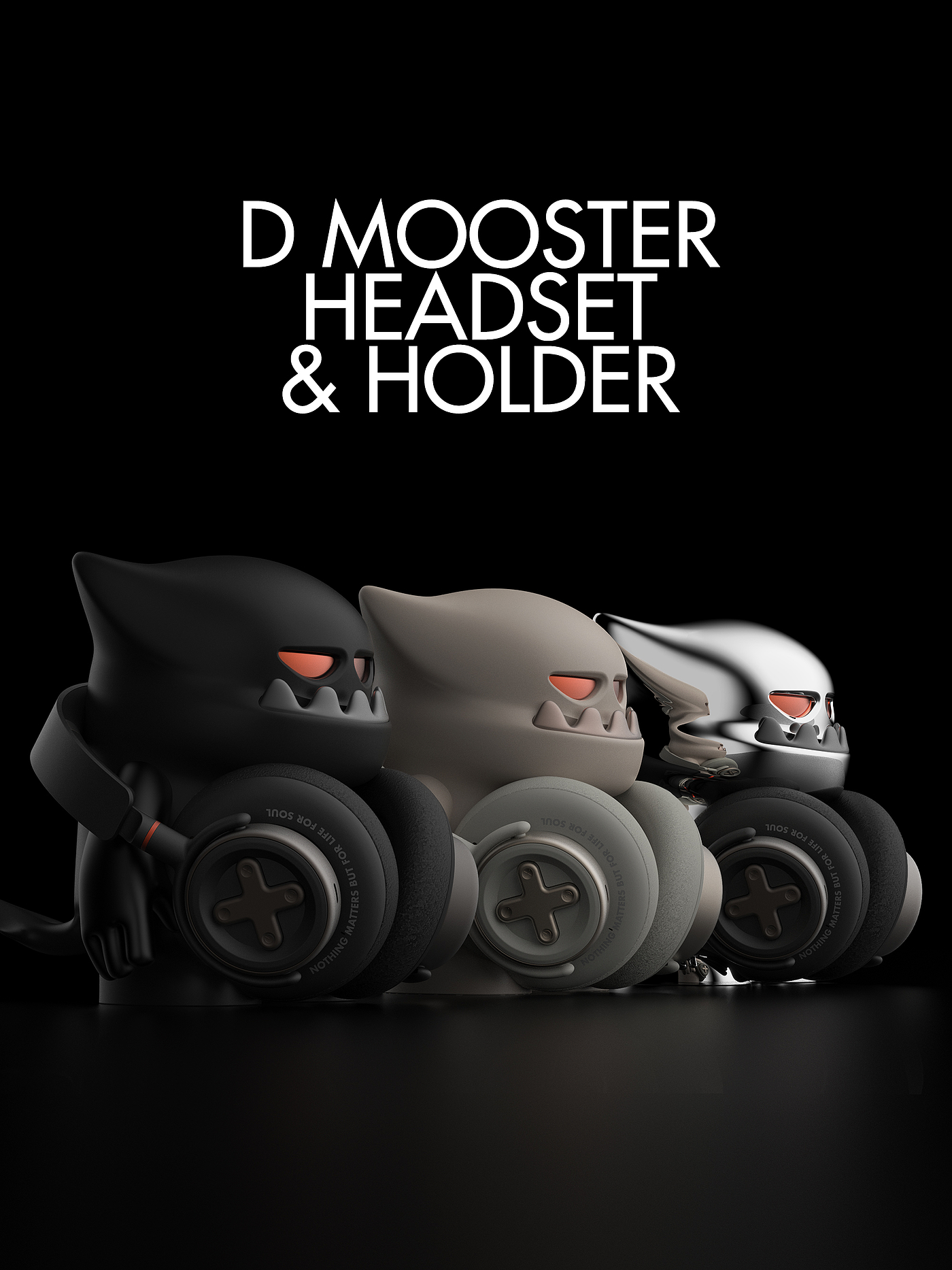 Big Monster，dmooster，headset，industrial design，headset，Tide card，Chaopin，IP，